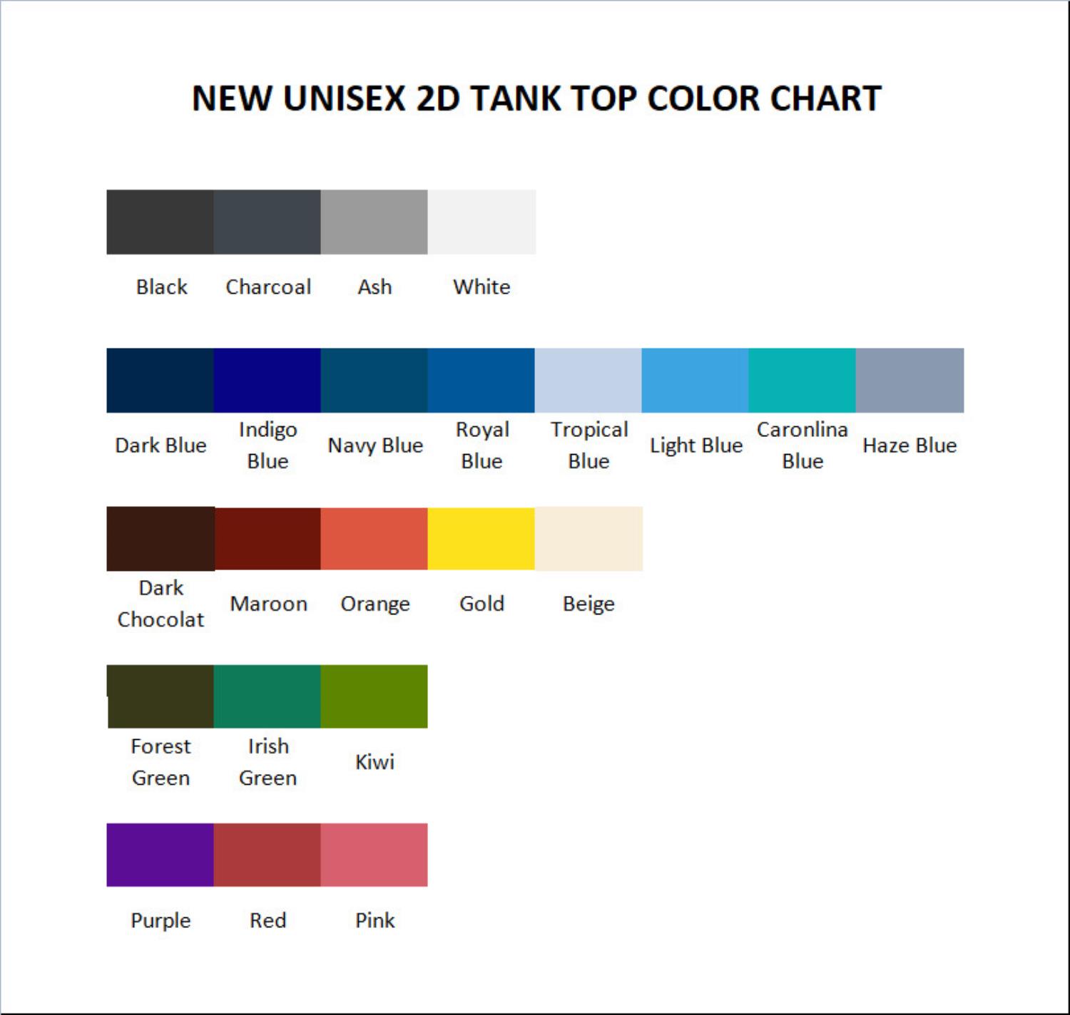 tank top color chart - SK8 Merch
