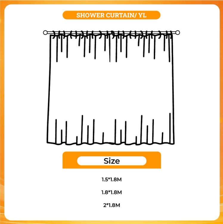 3D shower curtain - SK8 Merch