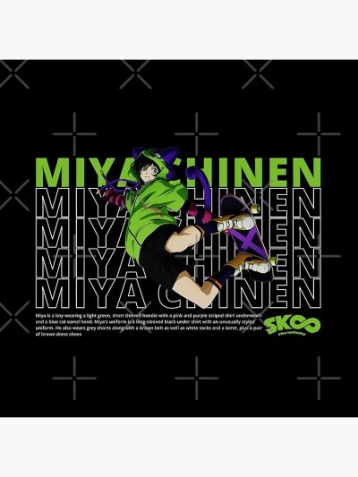 Alternative view of Miya Chinen Sk8 The Infinity Throw Pillow