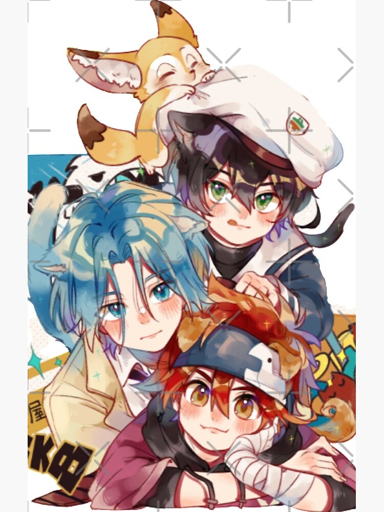 Reki And Langa And Miay Sk8 The Infinity Shower Curtain - Image 2