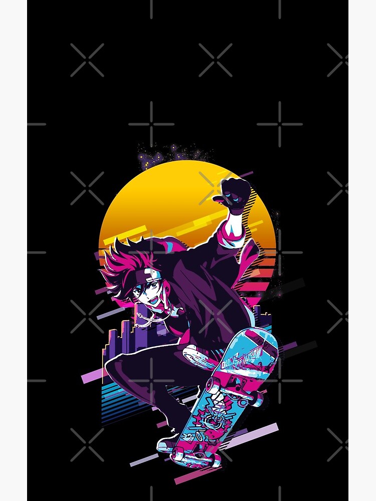 Sk8 The Infinity Reki 80s Retro Shower Curtain - Image 2