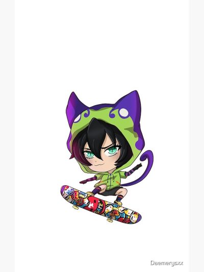 Alternative view of Miya Chinen Sk8 Shower Curtain