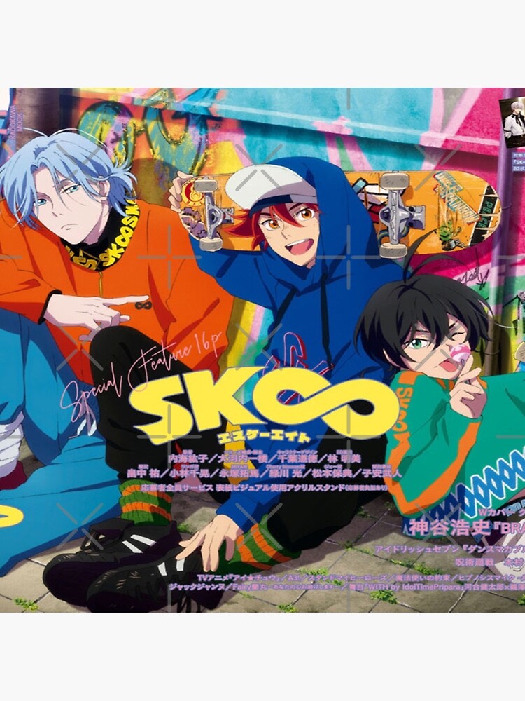Spoon 2di Magazine Cover Sk8 The Infinity Langa Reki And Miya Tapestry - Image 2