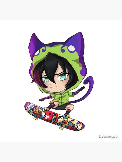 Alternative view of Miya Chinen Sk8 Tapestry
