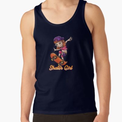 Skater Girl Skateboard Skateboarder Tank Top