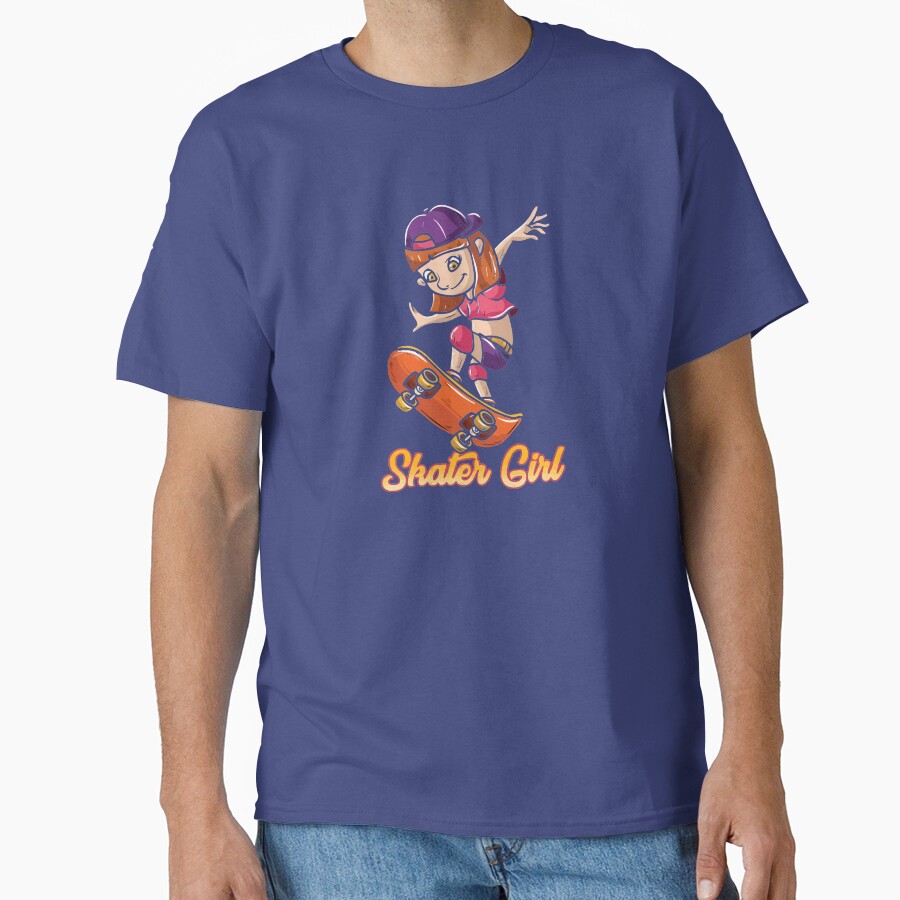 Skater Girl Skateboard Skateboarder T-shirt - Image 3