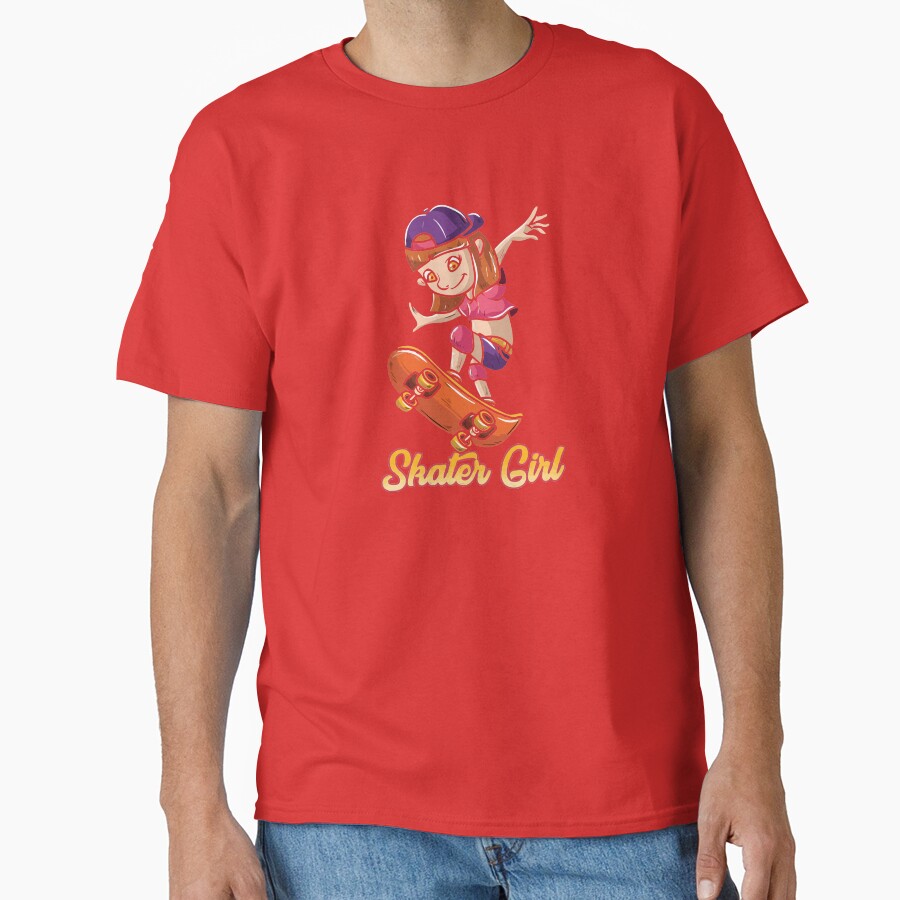 Skater Girl Skateboard Skateboarder T-shirt - Image 4