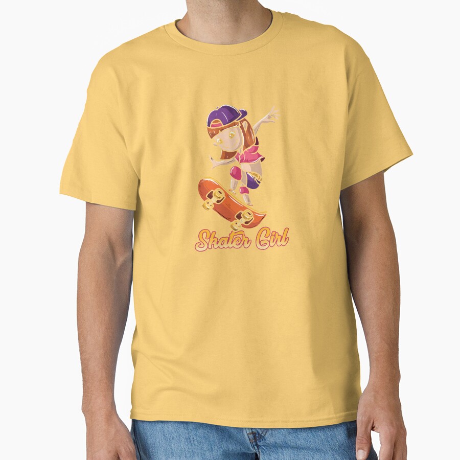 Skater Girl Skateboard Skateboarder T-shirt - Image 5