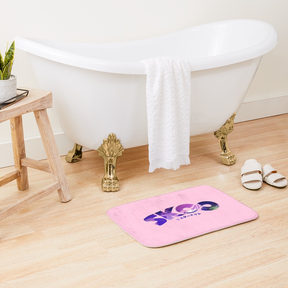 Cherry Blossom Kaoru Sakurayashiki Sk8 Logo Bath Mat - Image 2