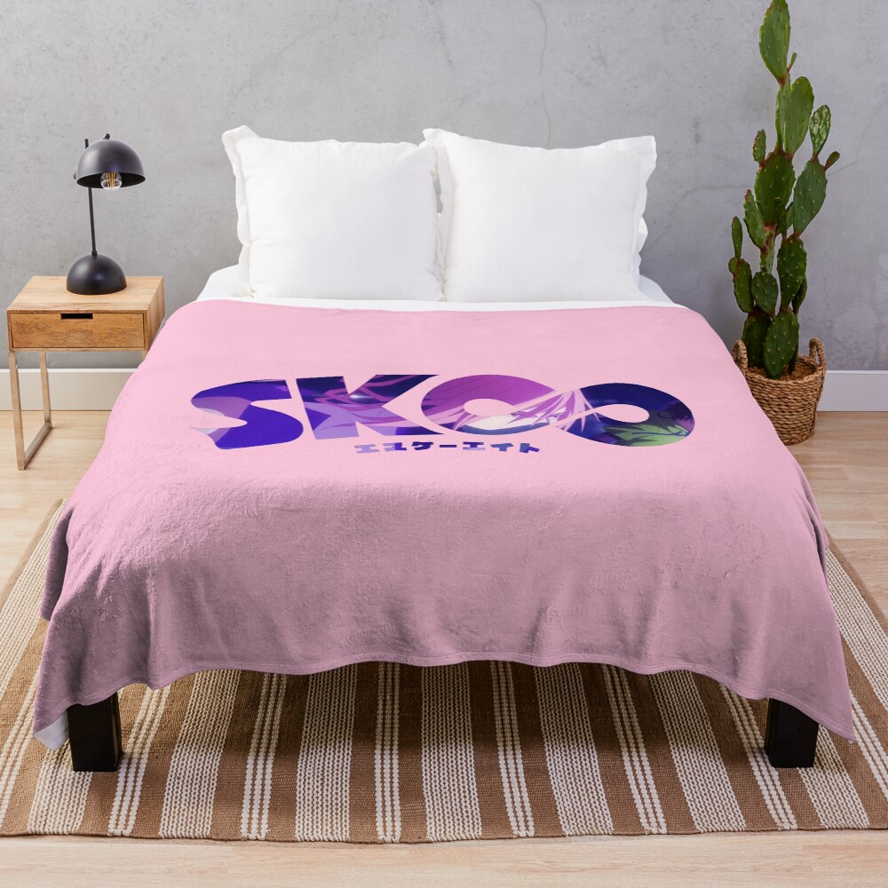 Cherry Blossom Kaoru Sakurayashiki Sk8 Logo Throw Blanket