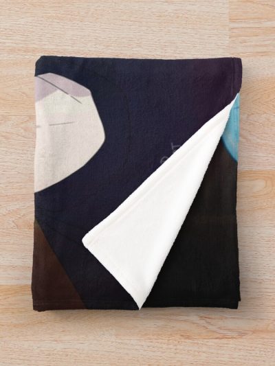 Alternative view of Smiling Reki And Smitten Langa Redraw Throw Blanket