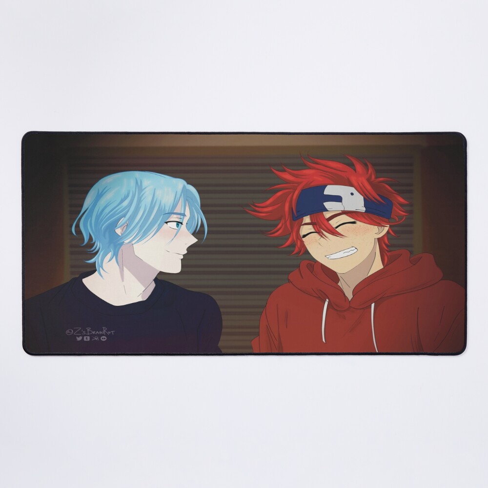 Smiling Reki And Smitten Langa Redraw Mouse Pad