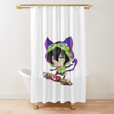 Miya Chinen Sk8 Shower Curtain
