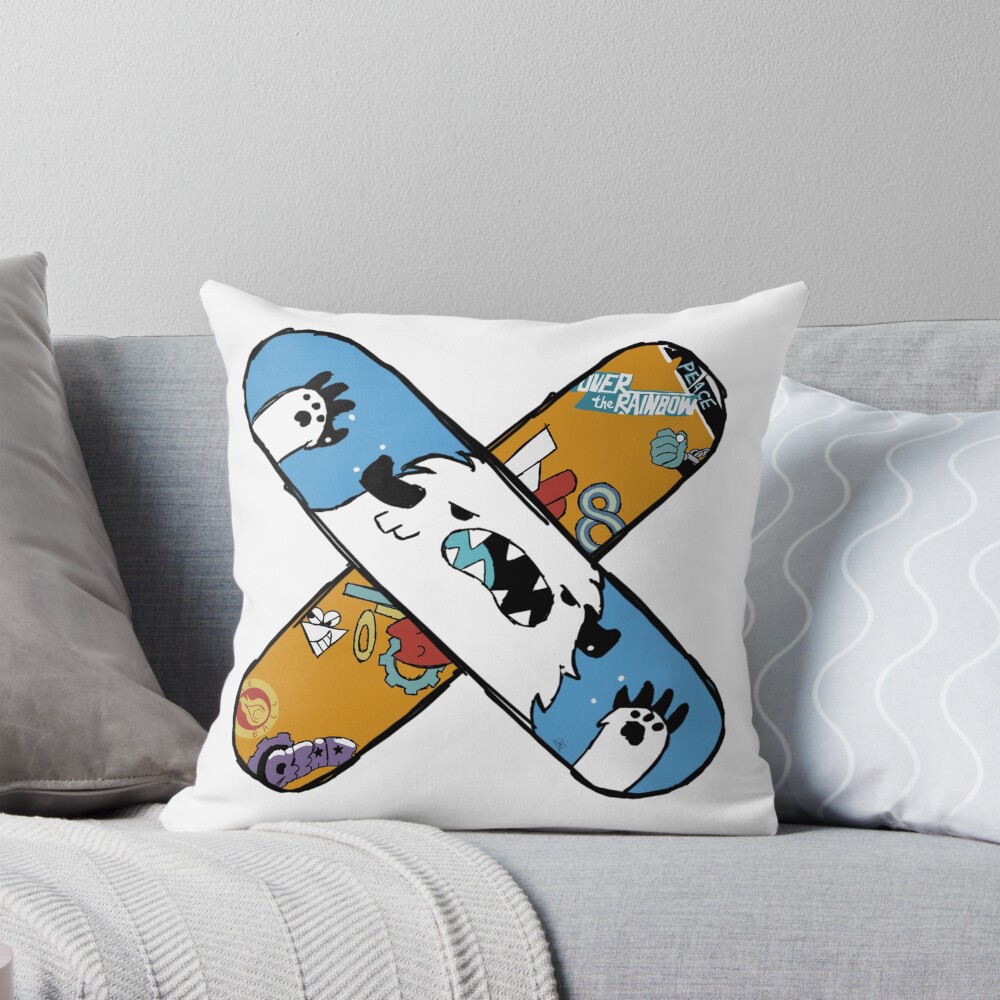 Skaters Langa Hasegawa Sk8 The Infinity Fanart Throw Pillow