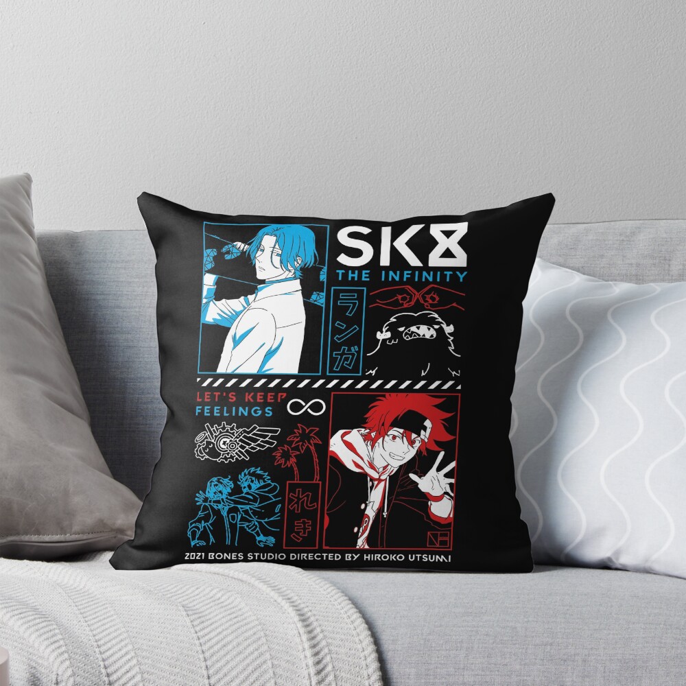 Sk8 The Infinity Throw Pillow
